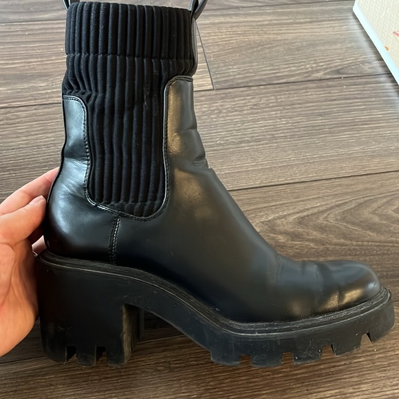 Zara Lug Heel Boots - Picture 6 of 6